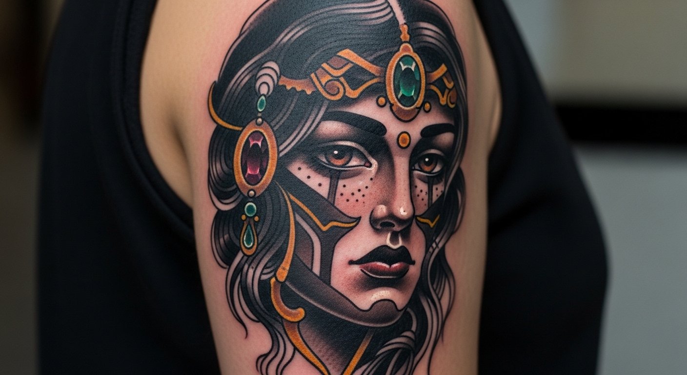 27 Neo Traditional Dark Fantasy Tattoo Designs