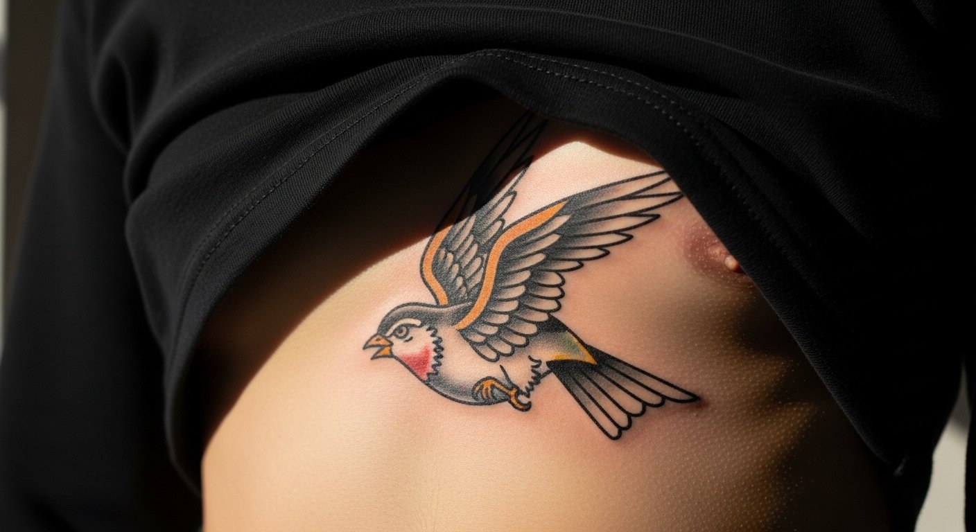 21 Classic Traditional Tattoo Art on Ribs