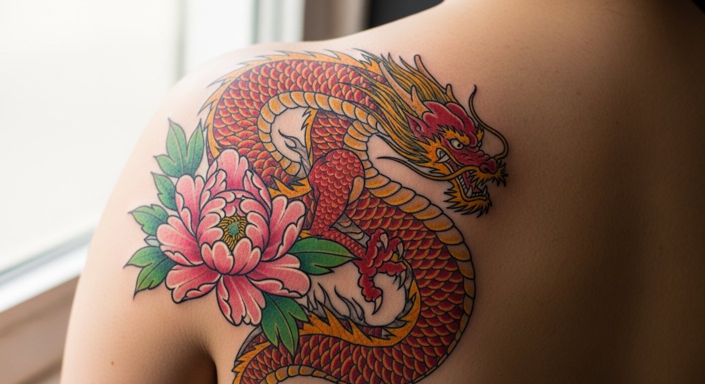 21 Bold Red Dragon Tattoo Inspiration