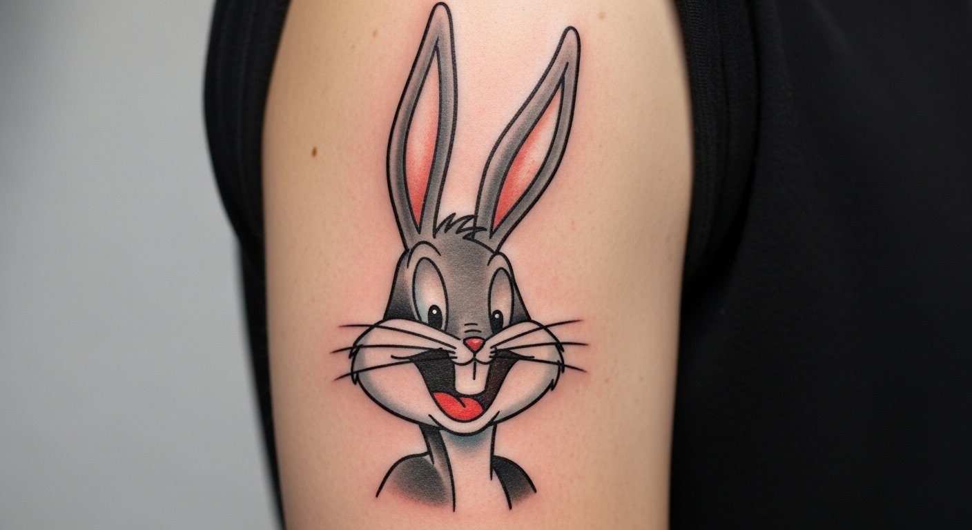 21 Cute Bugs Bunny Tattoo Designs for Fans